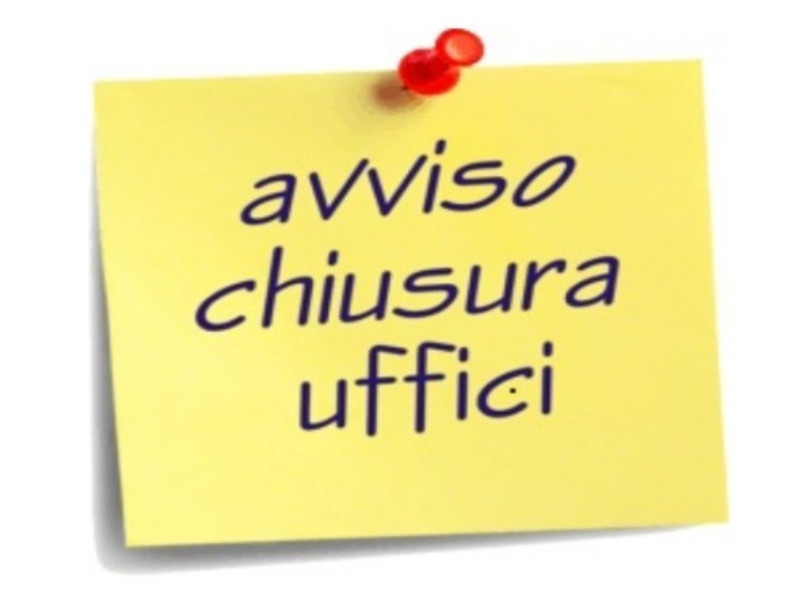 Chiusura uffici giorni prefestivi 